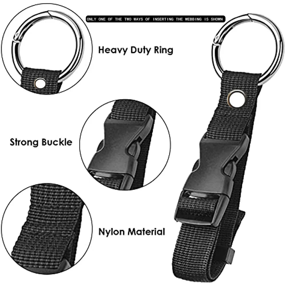 Travel Luggage Fixed Strap Backpack External Strap Portable with Release Buckle Add-A-Bag Luggage Strap Belt Jacket Holder