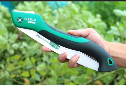 LAOA Quick folding saw, adjustable angle, waist hanging hand saw, woodworking saw, camping saw, hand board garden saw