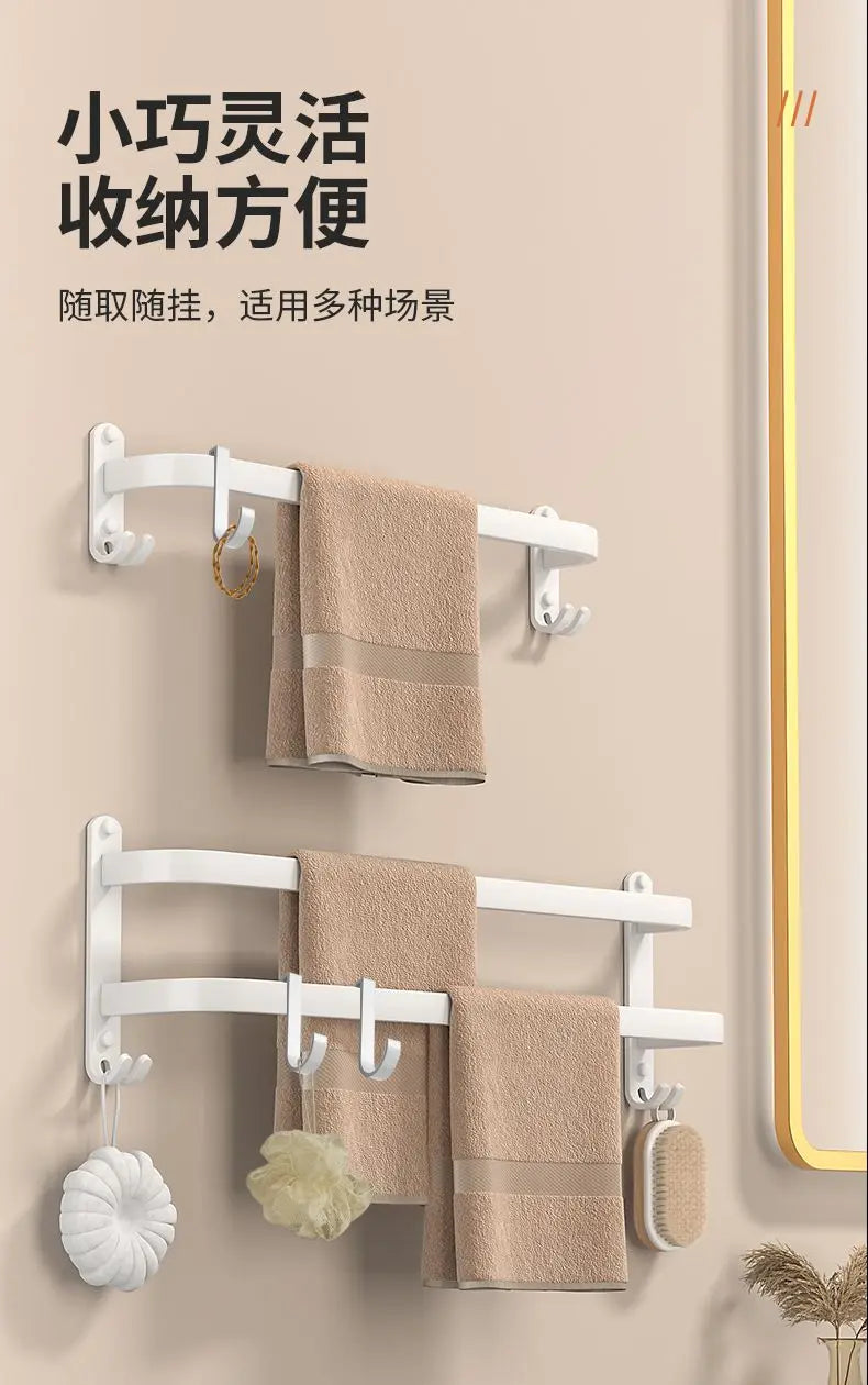 S-hook, Rack special accessories for sliding removal Space, Aluminum punch-free solid thickened metal hooks,5PCS
