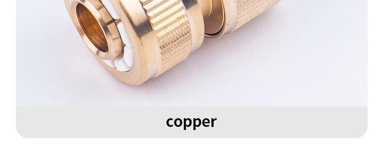 All-copper water gun connector 4-way water connector water pipe connector high-pressure water gun connector