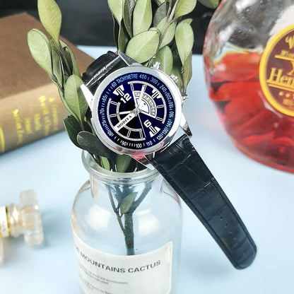 Business Style Blue Light Glass Men Watch Casual Fashion Belt Quartz Wristwatches Men Party Decoration Friend Gift Часы Женские