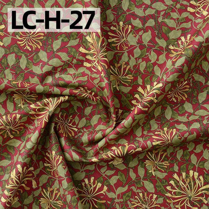 William Morris Fabric Cotton Digital Printing Classic Flower Printed Handmade Crafts Supplies Per Half Meter