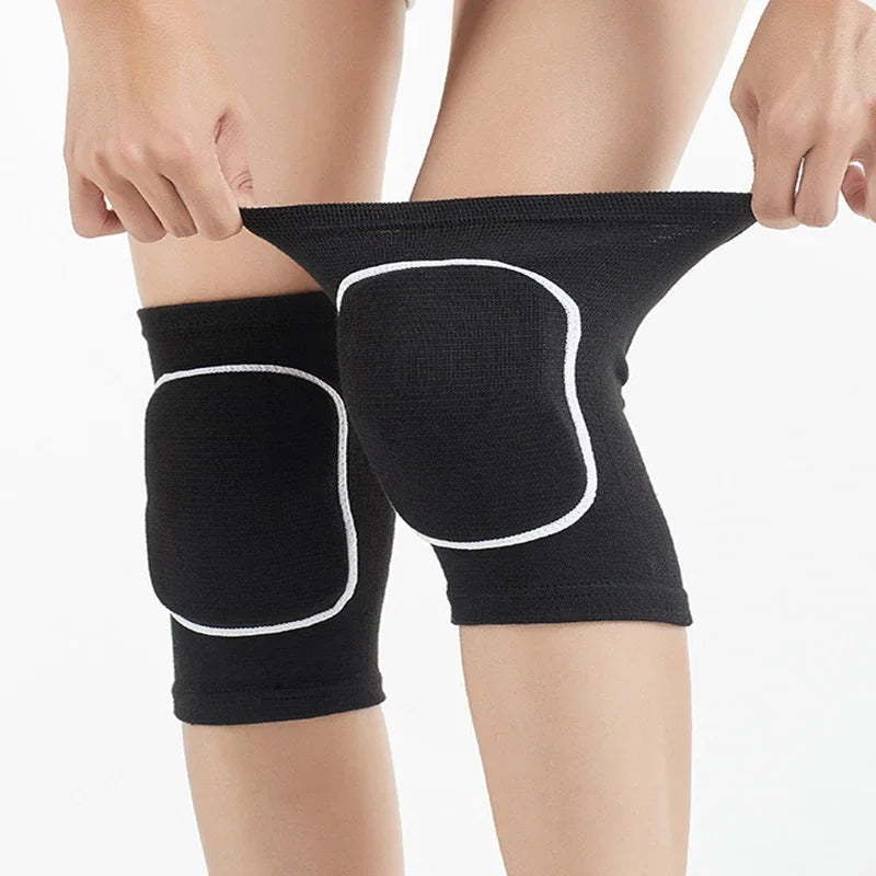 2 Pcs Sports Knee Pads Compression Dancing Knee Protector Support Thickened Sponge Volleyball Yoga Crossift Knee Brace Adult Kid