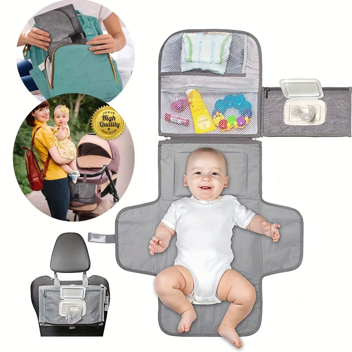 Baby Changing Pad a Multifunctional And Convenient Mat for Mothers And Infants When Going Out Foldable Storage