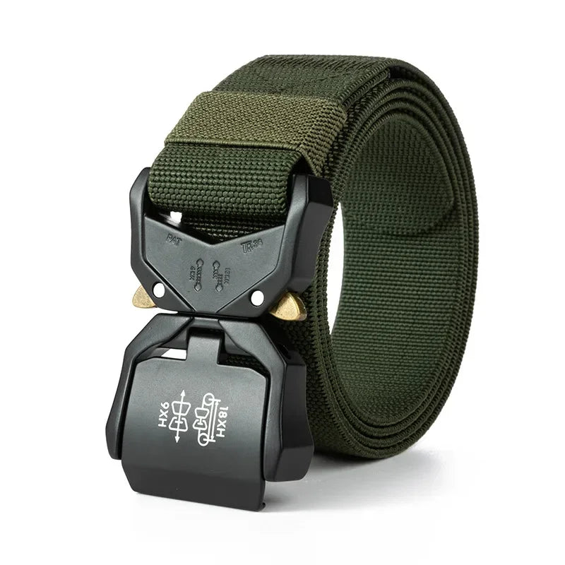 New Tactical Belt Quick Release Elastic Belt Casual Tooling Training Belt Men's Trousers Belt