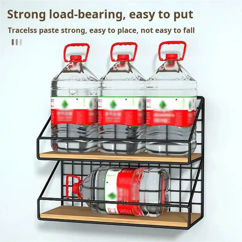 Creative Wall Mounted Shelves, Bedroom Iron Wall Hanging Storage Racks, Storage Baskets, Hanging Shelf, Home Organization