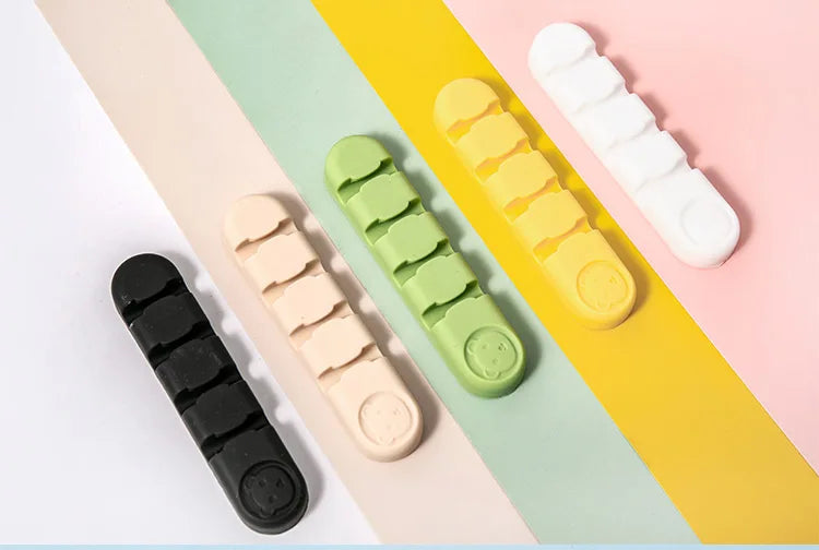 MOHAMM 1 Piece Cute Cable Organizers Holder Clips for Desktop Cord Organizers Management Office Home