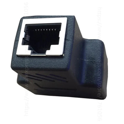 1 To 2 Ways RJ45 LAN Ethernet Network Cable Female Splitter Connector Adapter For Laptop Docking Stations