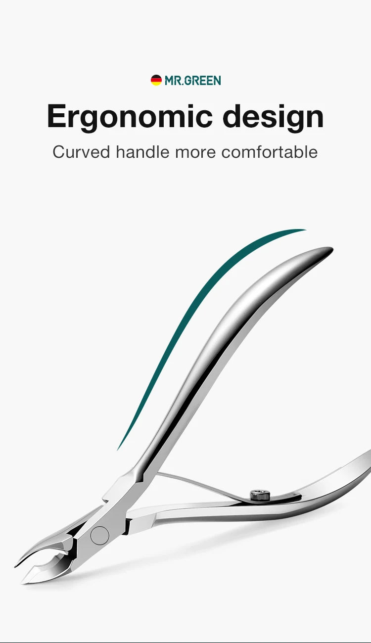 MR.GREEN Nail Cuticle Nipper Manicure Scissors Stainless Steel Dead Skin Remover Pusher Tool Trimmer