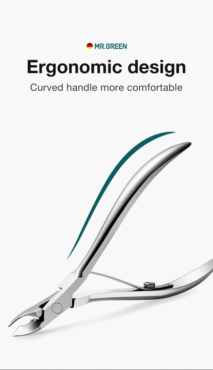 MR.GREEN Nail Cuticle Nipper Manicure Scissors Stainless Steel Dead Skin Remover Pusher Tool Trimmer
