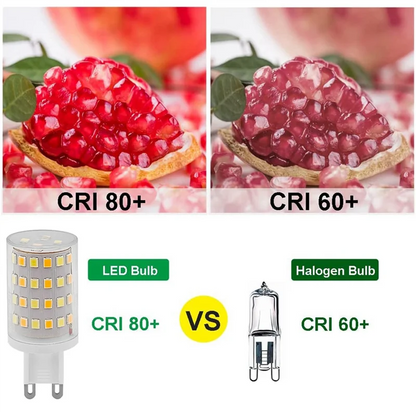 Emption!G9 LED Bulb Wifi Dimmable Smart Light 6W Halogen Light Voice Control Smart LED Bulbs 2700-6500K EU Plug