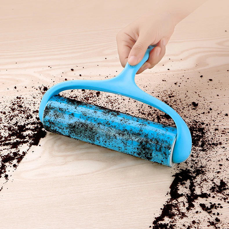 Cloth Sticking Roller Reusable Silicone Dust Removal Drum for Cleaning Hair and Debris on Clothes Carpets Sofas and Beds