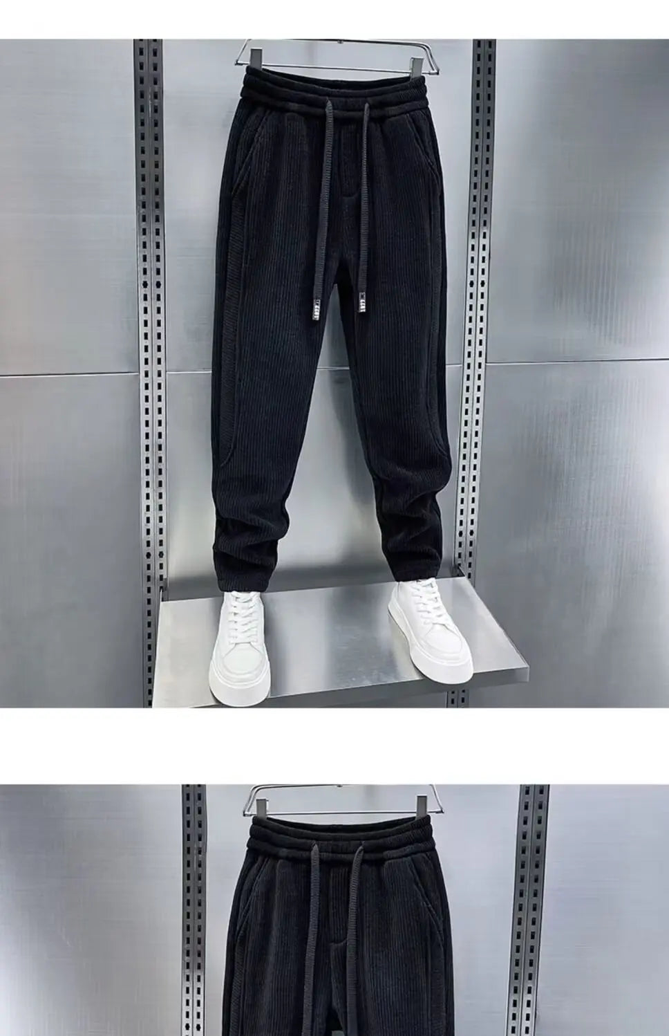 Men's Pants Big Size Men's Winter Clothes Baggy Pants Man Gym Mens Trousers Sport Tracksuit Clothing Cargo Sweatpants Brushed