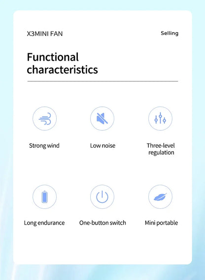 Mini Portable Fans Handheld USB Rechargeable Quiet Handheld Fans Air cooler Outdoor Travel Hand Fan ventilateur portable Fan