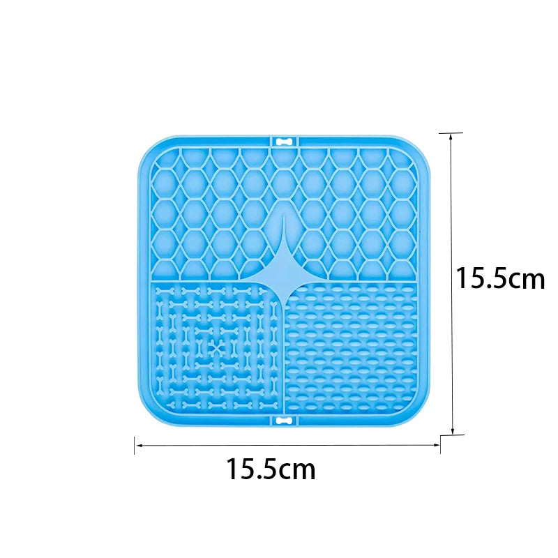 Pet Lick Silicone Mat for Dogs Pet Slow Food Plate Dog Bathing Distraction Silicone Dog Sucker Food Training Dog Feeder Supplies
