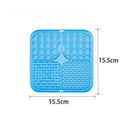 Pet Lick Silicone Mat for Dogs Pet Slow Food Plate Dog Bathing Distraction Silicone Dog Sucker Food Training Dog Feeder Supplies