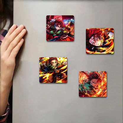 Demon Slayer K-Kimetsu No Y-Yaiba Fridge Magnets Fridge Magnets Memo Pads (For Refrigerator/Whiteboard/Home Multi-Purpose Use)