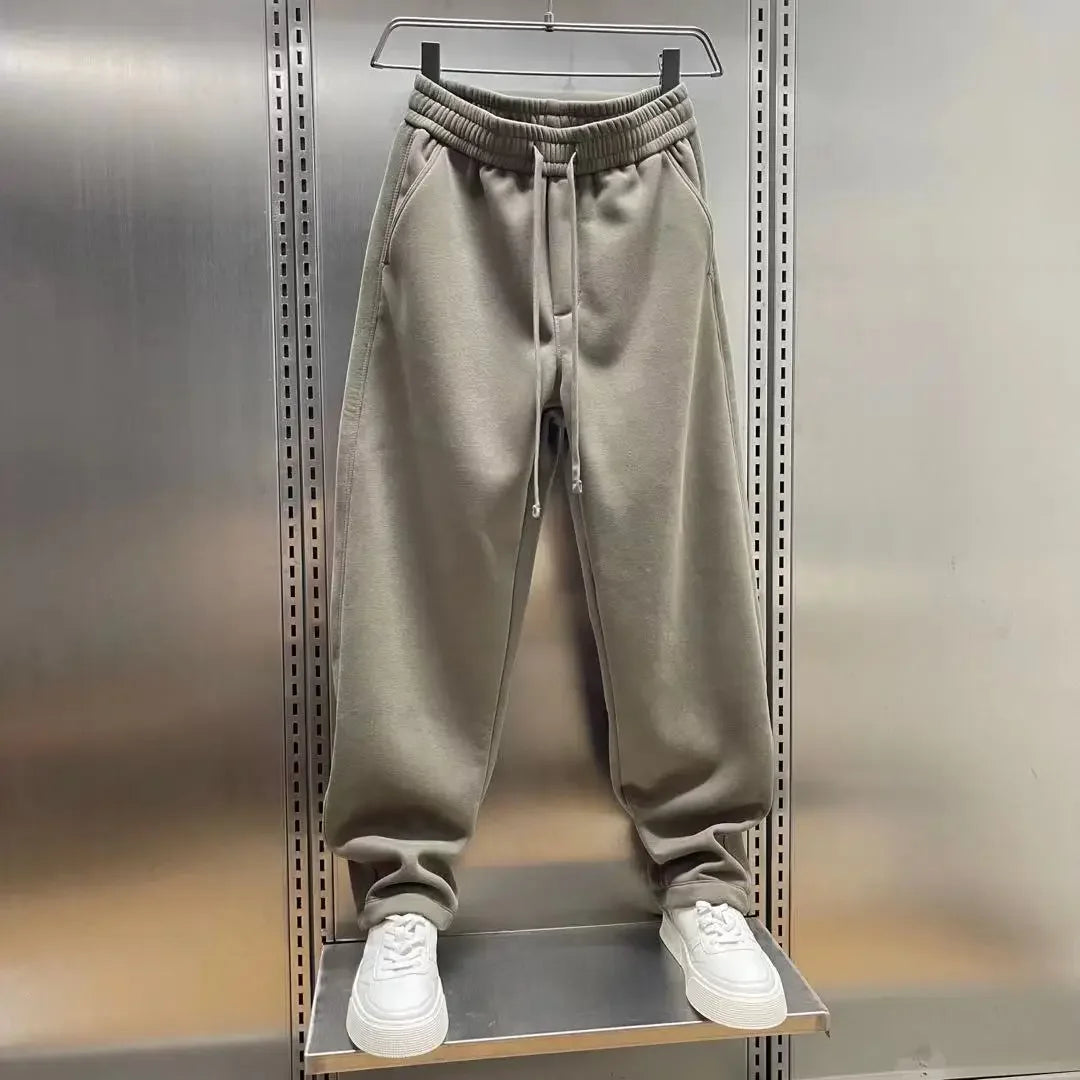 Outdoor Joggers Sweatpants Solid Color Casual Trousers High Quality Cotton Men's Brand Pants