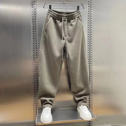 Outdoor Joggers Sweatpants Solid Color Casual Trousers High Quality Cotton Men's Brand Pants