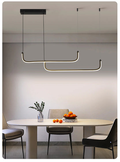 Modern Chandeliers Aluminum Dining Room LED Pendant Lamps Home Décor Bedroom Study Living RoomLighting Fixtures