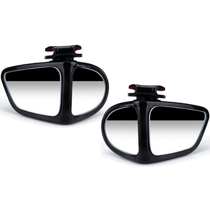 2Pcs Car Rearview Mirrors 360° Blind Spot Mirror Adjustable Rotatable Convex Wide-angle Clear Rearview Safety Mirror Accessories