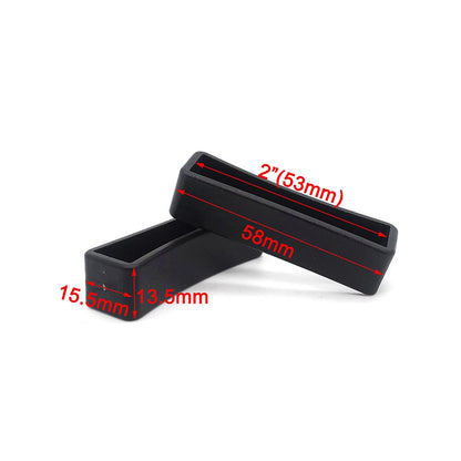 10 Pcs/Pack Plastic Belt Loop Keeper Square Loop Buckles Belt Harness Backpack Straps