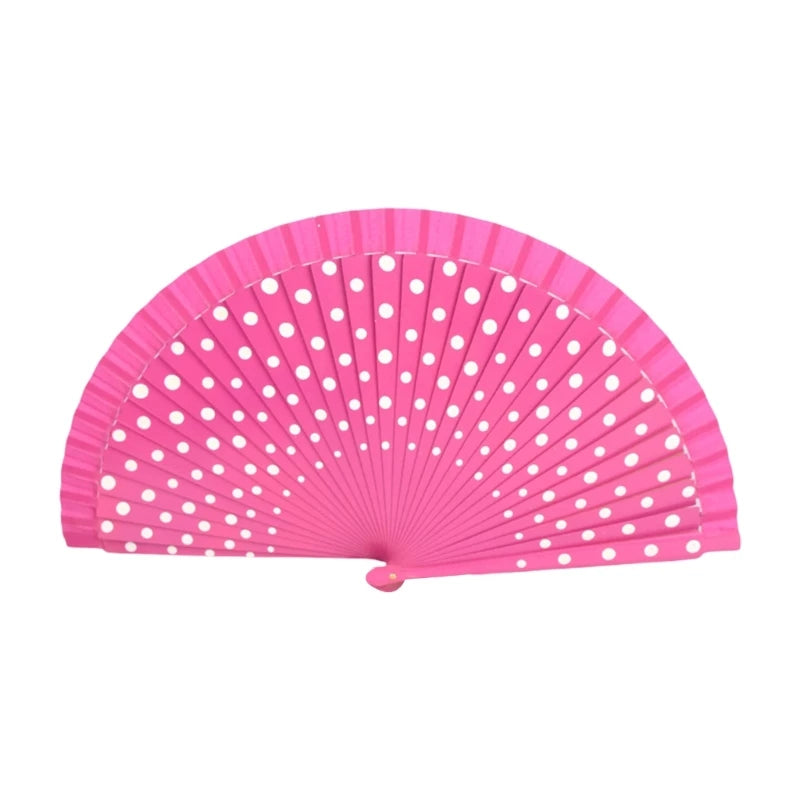 367A Flamenco Spanish Folding Hand Fan Fan for Dance Parties Wedding Decorations