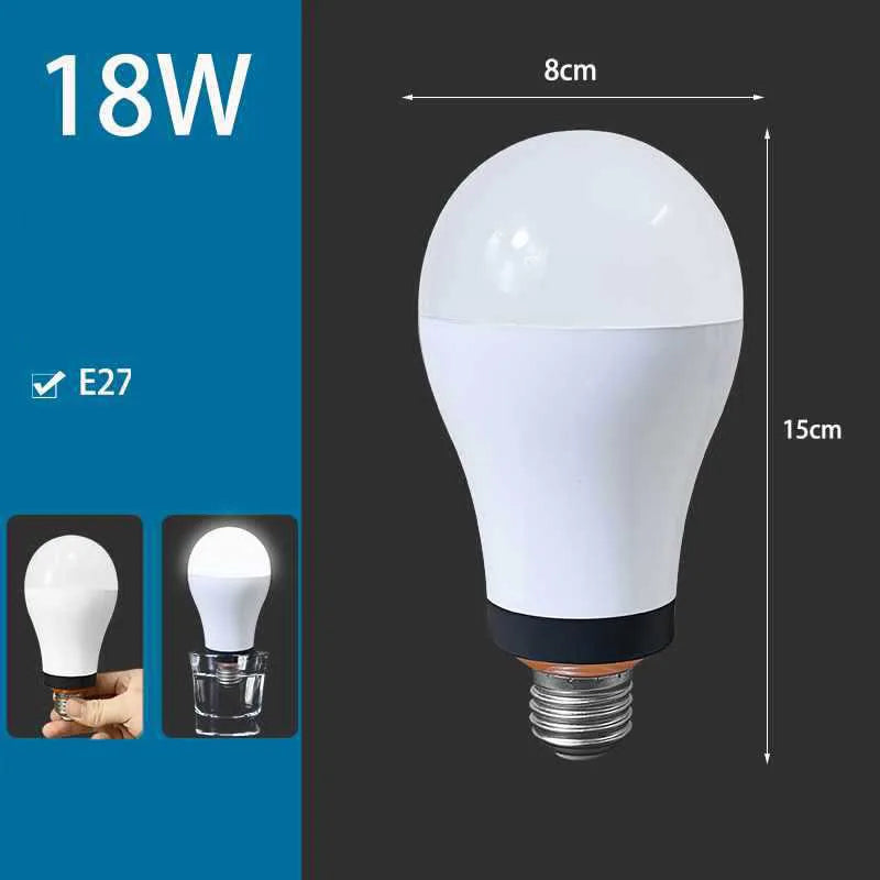Home Smart Power Outage Emergency Light Automatic Charging Magical Energy-Saving Bulb That Lights Up When Encountering Water Led