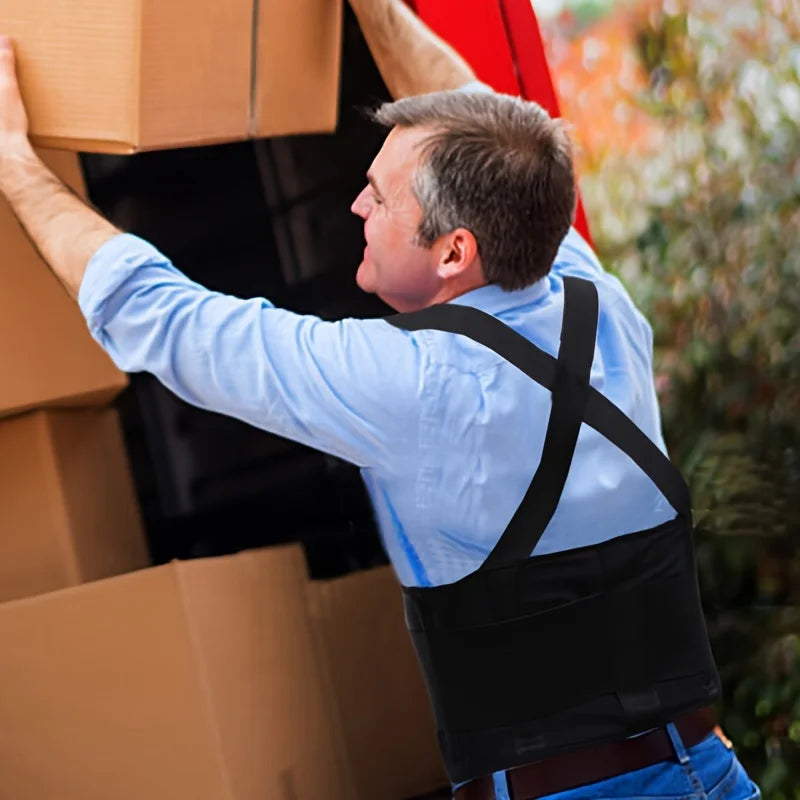 Back Brace Men and Women - Lower Lumbar Support for Heavy Lifting Adjustable Back Belt for Workout, Back Pain Relief