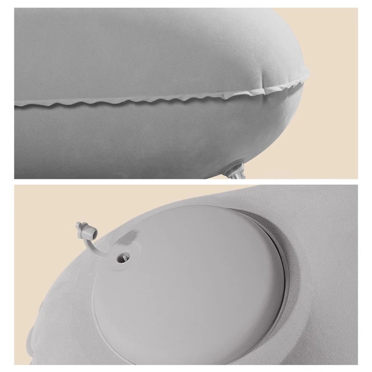 U-Shaped Inflatable Travel Pillow Portable Air Neck Support Cushion Comfortable Sleeping Press to inflate pillow neck pillow