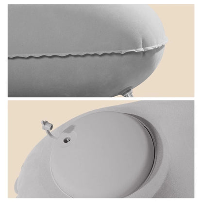 U-Shaped Inflatable Travel Pillow Portable Air Neck Support Cushion Comfortable Sleeping Press to inflate pillow neck pillow