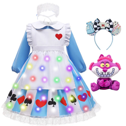 Girl Alice Costume Halloween Maid Lolita Dress Kids Cosplay Servant Family Party Fancy Clothing New Arrival