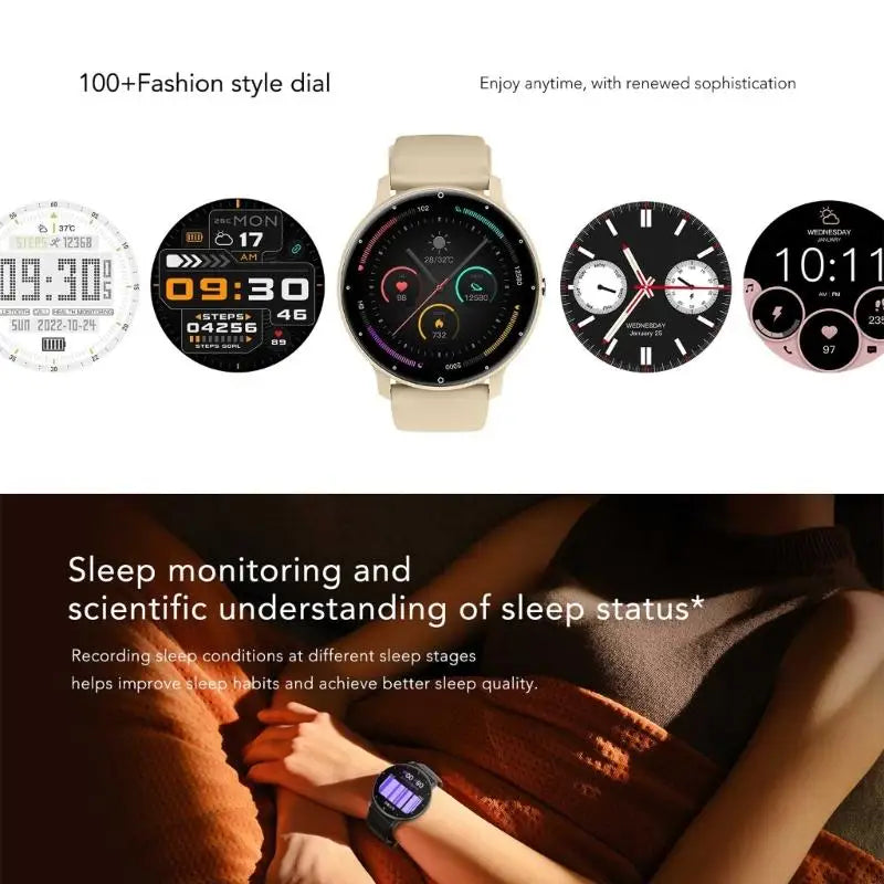 K32C 2023 Smartwatch Zl02Pro Fitness Trackers 1.39" TFT-screen Intelligent Watch Healthy IP67 Waterproof BLE5.2