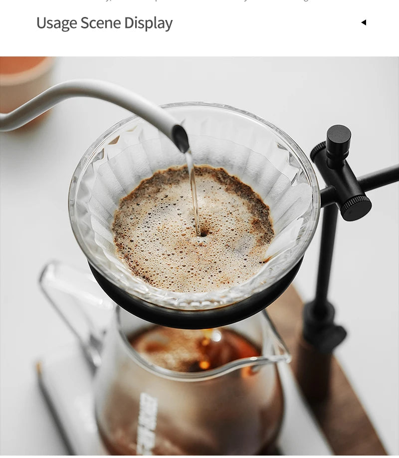 MHW-3BOMBE Pour Over Coffee Dripper Glass Coffee Dripper Coffee Filter Cup Reusable Coffee Drip Filter Cone Coffee Maker