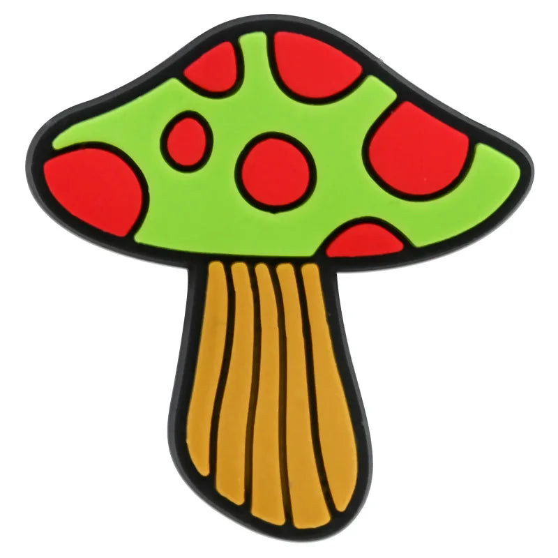 Cute Mushroom Shoe Charms Decoration for Crocs Pin Accessories Bracelet Wristband Party Party Gifts