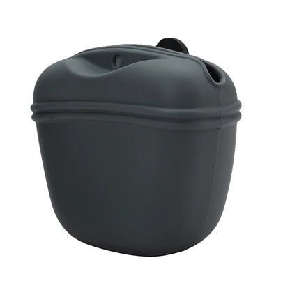 Silicone Dog Treat Bag Outdoor Feeder Puppy Snack Pouch Food Reward Storage Bag Pet Portable Dog Training Waist Bag