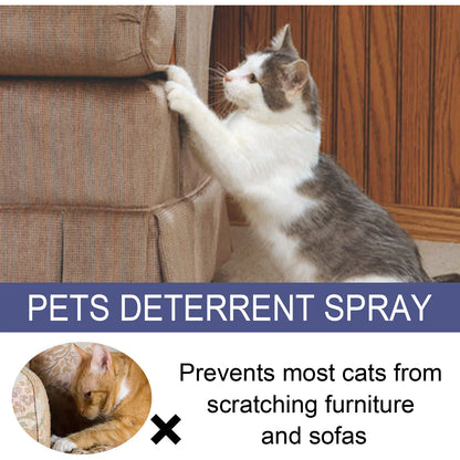 Pet Anti scratch Spray Cat spray Scratch Deterrent Restricted Area Repel Cats Dogs Scratching Door Sofa Anti scratch Furniture