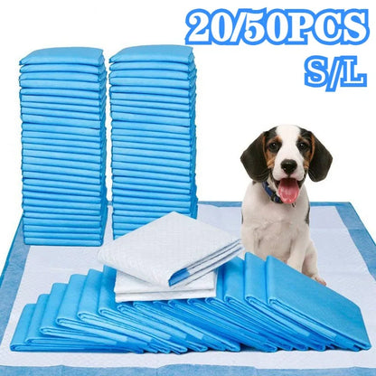 20/50PCS Disposable Pet Diapers Diaper Pads for Puppy Training Absorbent Leak Proof Cleaning Pads Available in Various Sizes