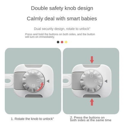 2/6pcs Anti-pinch Drawer Lock Baby Cabinet Sliding Door Window Multi-functional Protective Child Safety Lock