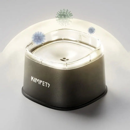 Non-Wetting Mouth Pet Floating Bowl Spill Proof Anti-Tip Pet Water Bowl Large Capacity 2000ML Dogs Slow Drinking Bowl Multi-Pet