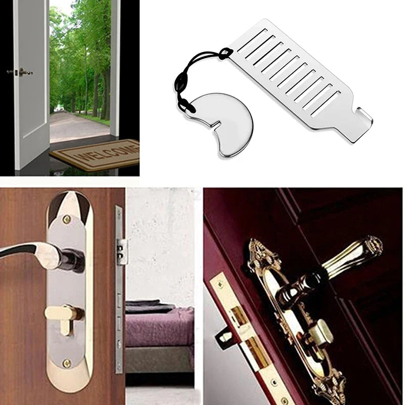 Portable Hotel Lock Live Alone Self-Defense Door Stop Travel Anti-theft Door Stopper Childproof Door Lock Safety Home Latch