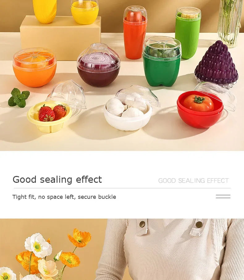 Food Fruit Vegetable Reusable Airtight Fresh Storage Storage Box for Fruits and Vegetables Easy to Clean Kitchen Gadgets