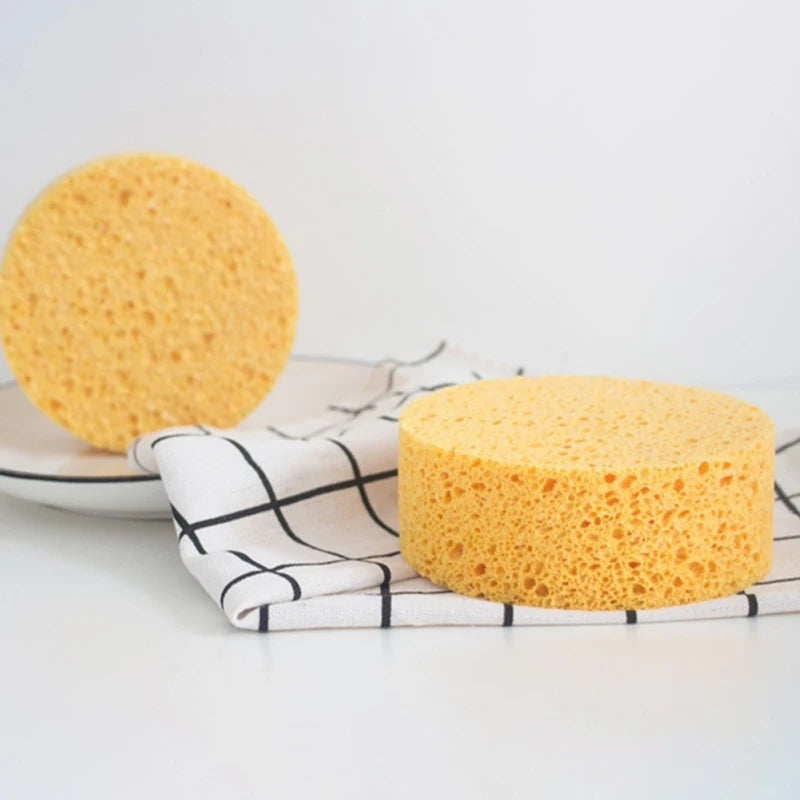 25 Pcs Compression Face Puff Spa Sponge Cellulose Cleaning Sponges Washing Cleaner Facial Estheticians Natural Dish