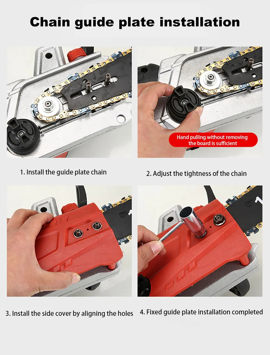 220V Plug-in Electric Saw Home Small Handheld Felling Saw Electric Chain Saw Cutting Saw Portable Electric Saw Chain Electric Sa