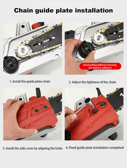 220V Plug-in Electric Saw Home Small Handheld Felling Saw Electric Chain Saw Cutting Saw Portable Electric Saw Chain Electric Sa