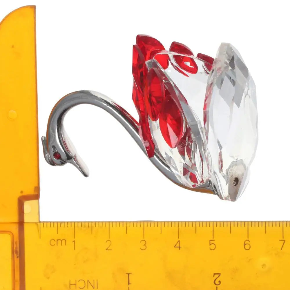 Beautiful Glass Home Decoration, Cute Swan Statue, Home Decoration, Dining Table Family Collection Gift, Home Crystal Decoration