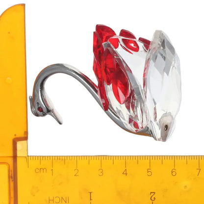 Beautiful Glass Home Decoration, Cute Swan Statue, Home Decoration, Dining Table Family Collection Gift, Home Crystal Decoration