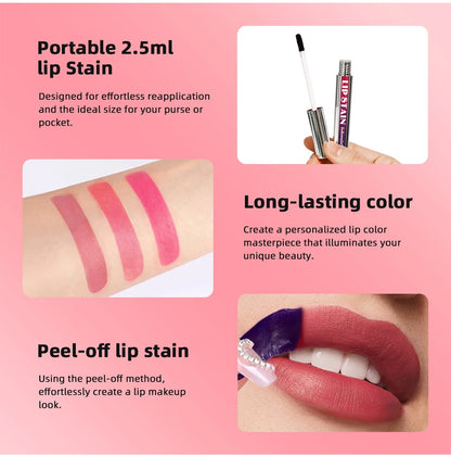 Long Lasting Lip Inks Korean Matte Lip Tint Peel Off Matte Tick for Lips Stick Free Shipping Liquid Lipstick Waterproof Makeup