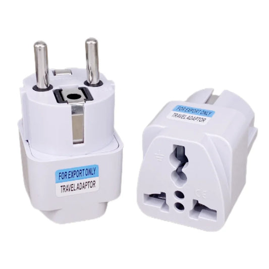 1pcs Universal EU Plug Adapter International AU UK US To EU Euro KR Travel Adapter Electrical Plug Converter Power Socket
