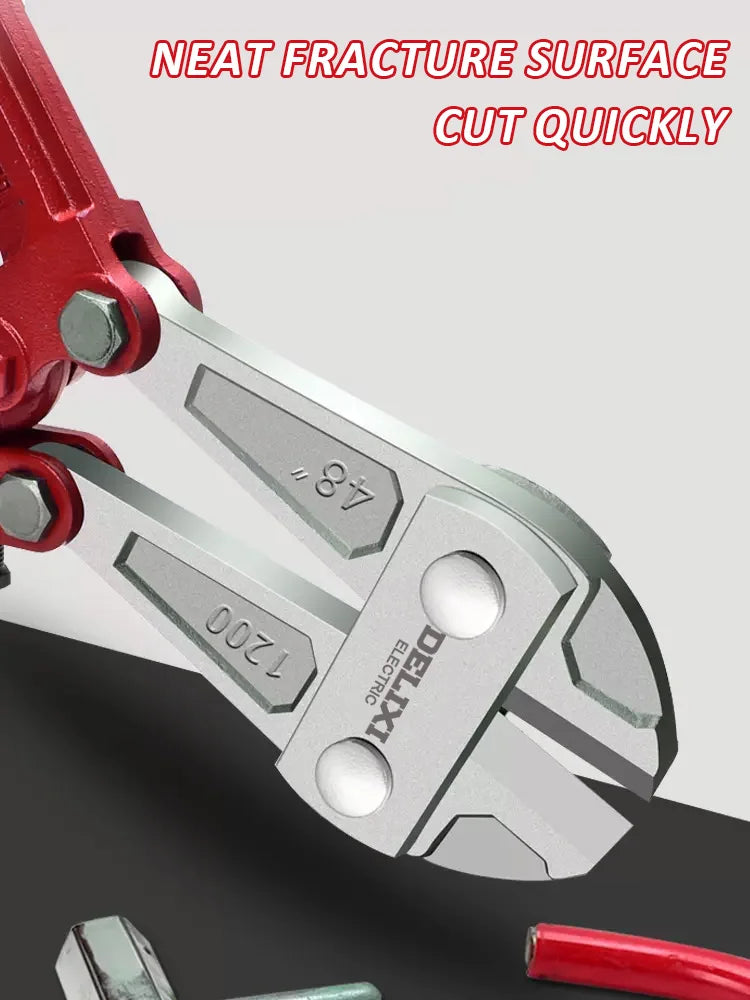DELIXI ELECTRIC Rebar Pliers Wire Cutters Wire Breaker Scissors Multi-functional Labor-saving Wire Shears Cutting Wire Pliers